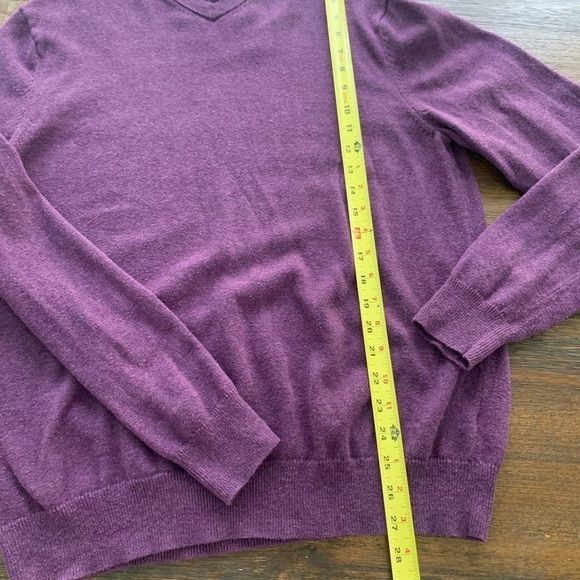 Gorgeous, purple, long sleeve sweater - women’s size Medium. 100% cotton - Picture 8 of 9